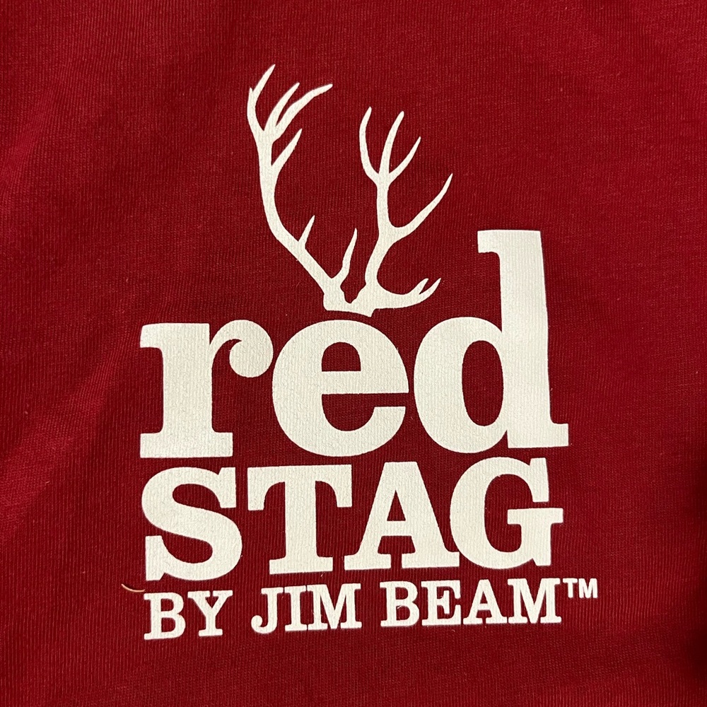 Red Stag by Jim Beam Men's Red Short Sleeve Tee